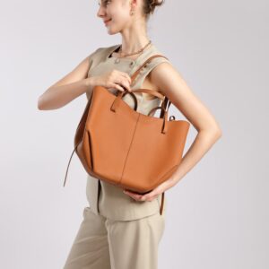 brown shopping tote bag